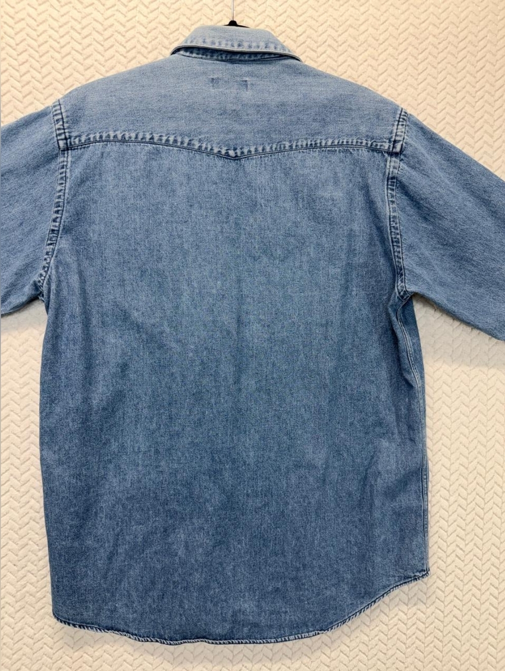 RARE Santa Fe Dry Goods Women Denim Western Shirt sz Large Made In HONG KONG EUC - Picture 7 of 14